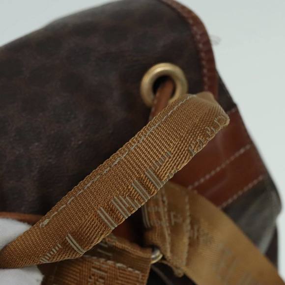 CELINE Macadam Canvas Backpack Brown Gold Auth ep5746 - Picture 7 of 16